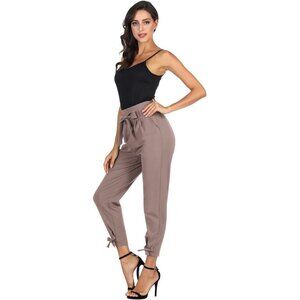 GRACE KARIN High Waist Pencil Pants Bow-Knot Cropped with Pockets